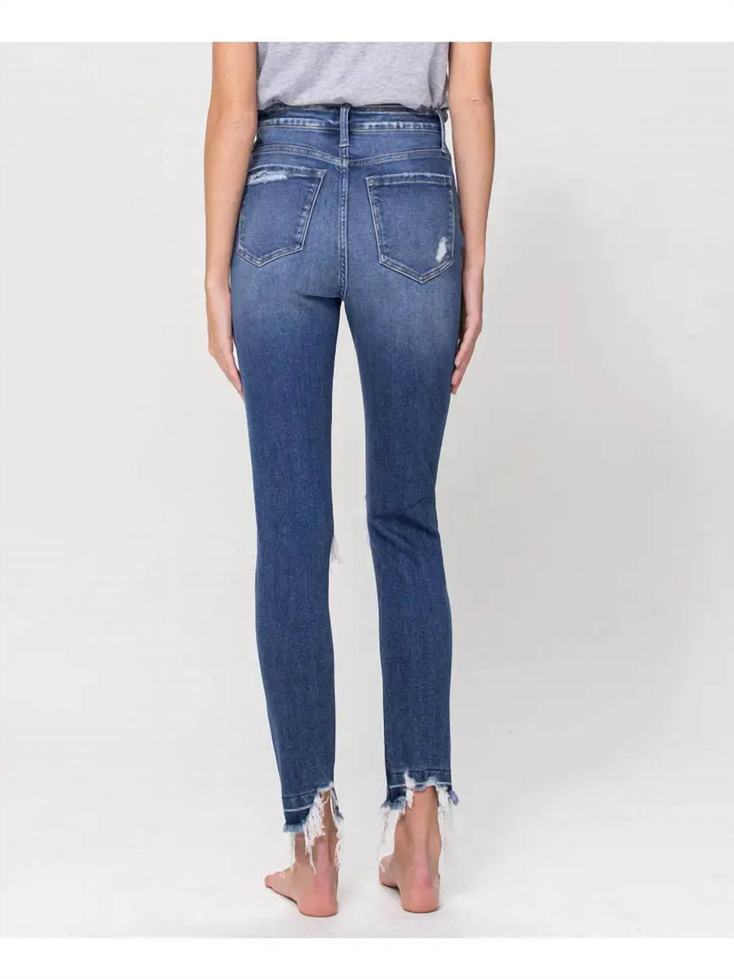 Flying Monkey - High Rise Distressed Skinny Jeans