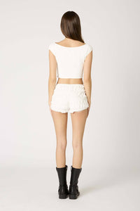 Cotton Candy La - Bianca Bloomer Ruffle Hot Pants Shorts