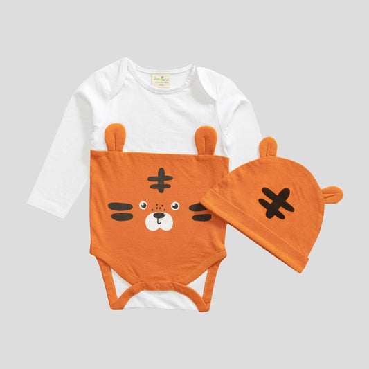 Jus Cubs - Baby's Fox Bodysuit with Cap