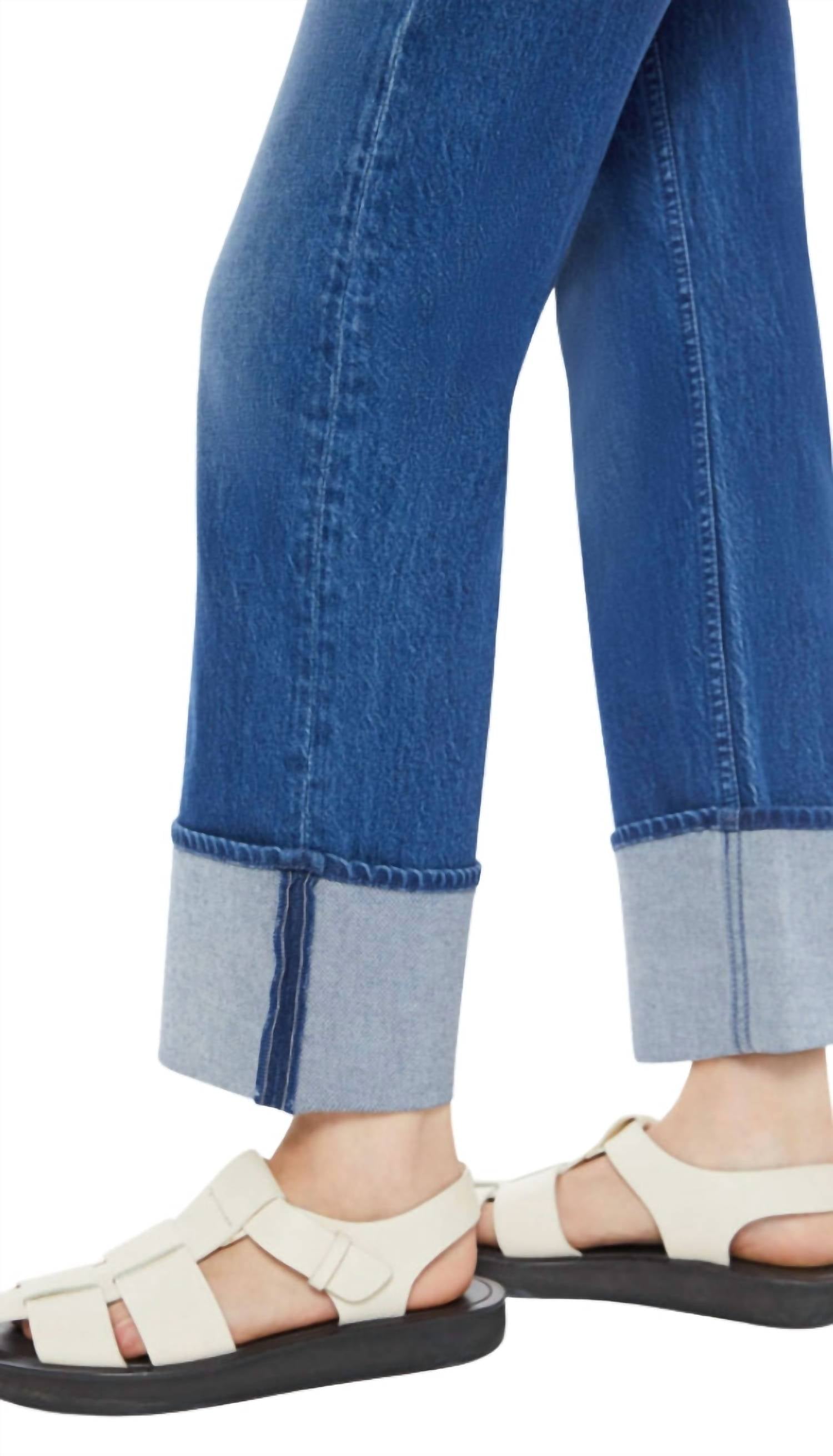 Mother - Checkerboard Duster Flood Cuff Jean