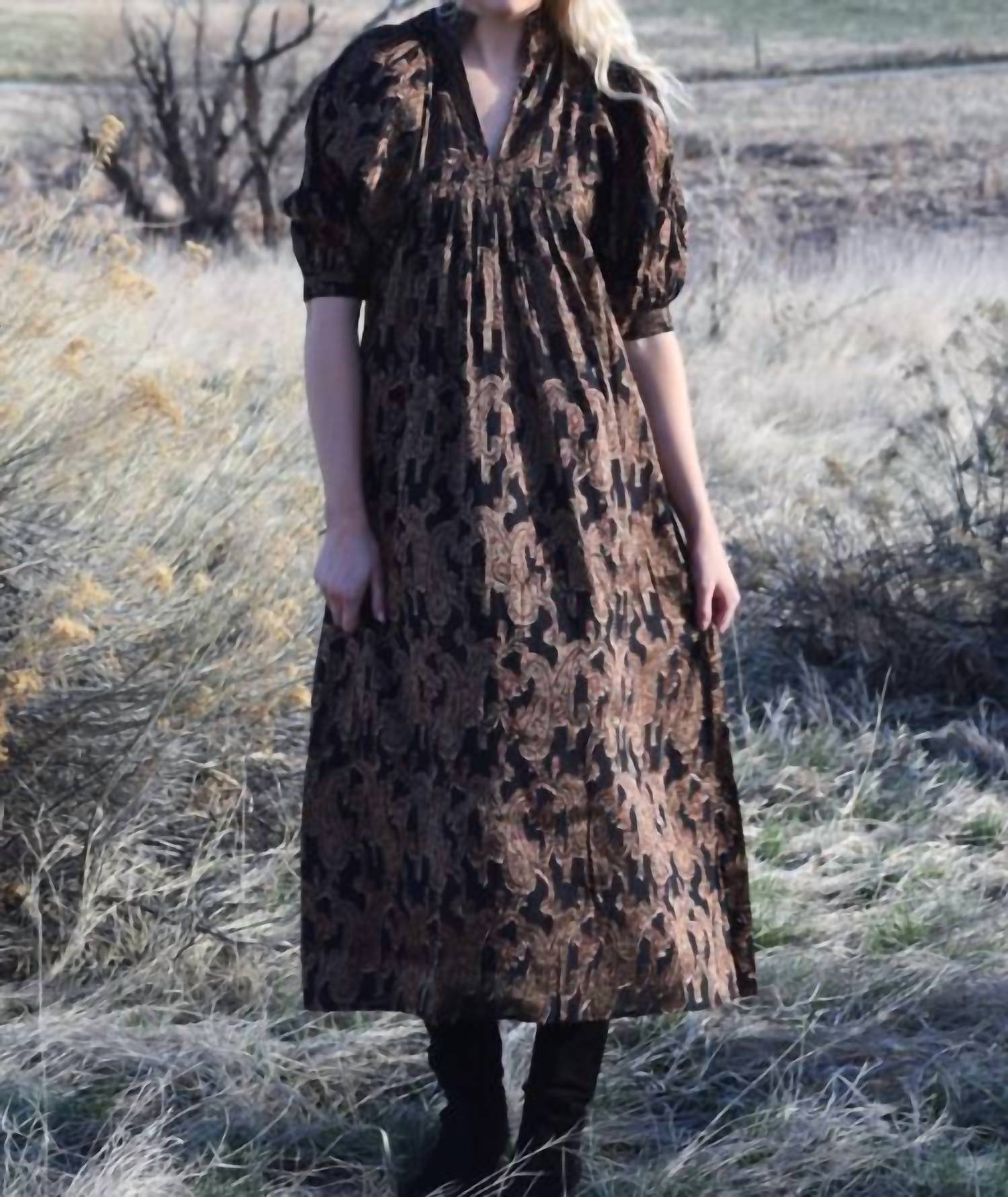 Never A Wallflower - High Neck Midi Dress