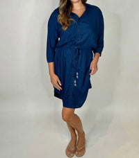 Skemo - Solid Short Shirt Dress