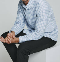 7 For All Mankind Mykos Long Sleeve Shirt in white - men's long sleeve top - view 4