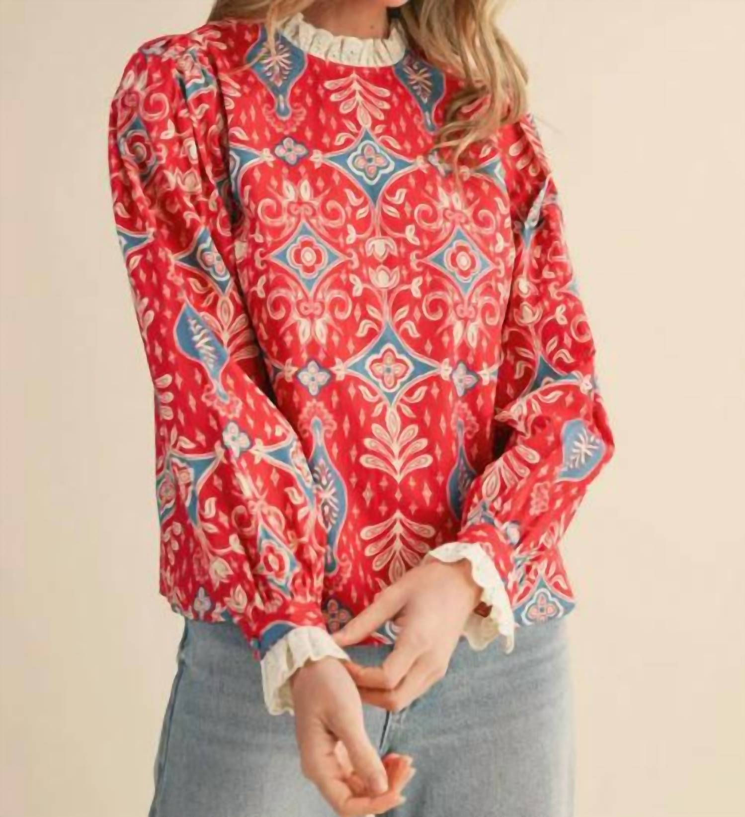 &Merci - Lace-trimmed Top
