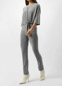 Joseph Ribkoff - Slit Back Straight Ankle Pant