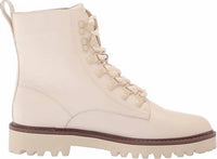 Sanctuary Women's Mode Lace-up Combat Boots in cream - women's shoe