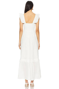 Cleobella Nica Maxi Dress in ivory - women's dress - alternate view