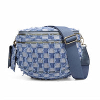 Julia Rose - Women's Dana Woven Denim Sling Bag