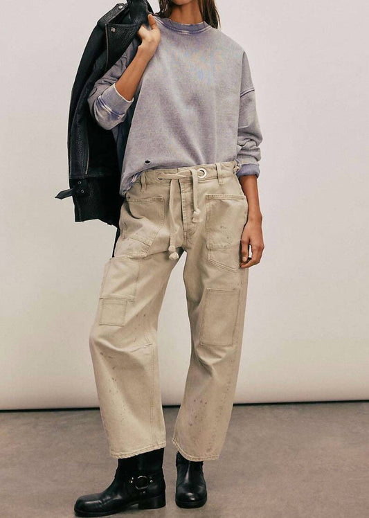 Free People - Moxie Low Slung Pull-on Barrel Jeans