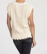 Miss Me - Women's Knit Sleeveless Sweater Top