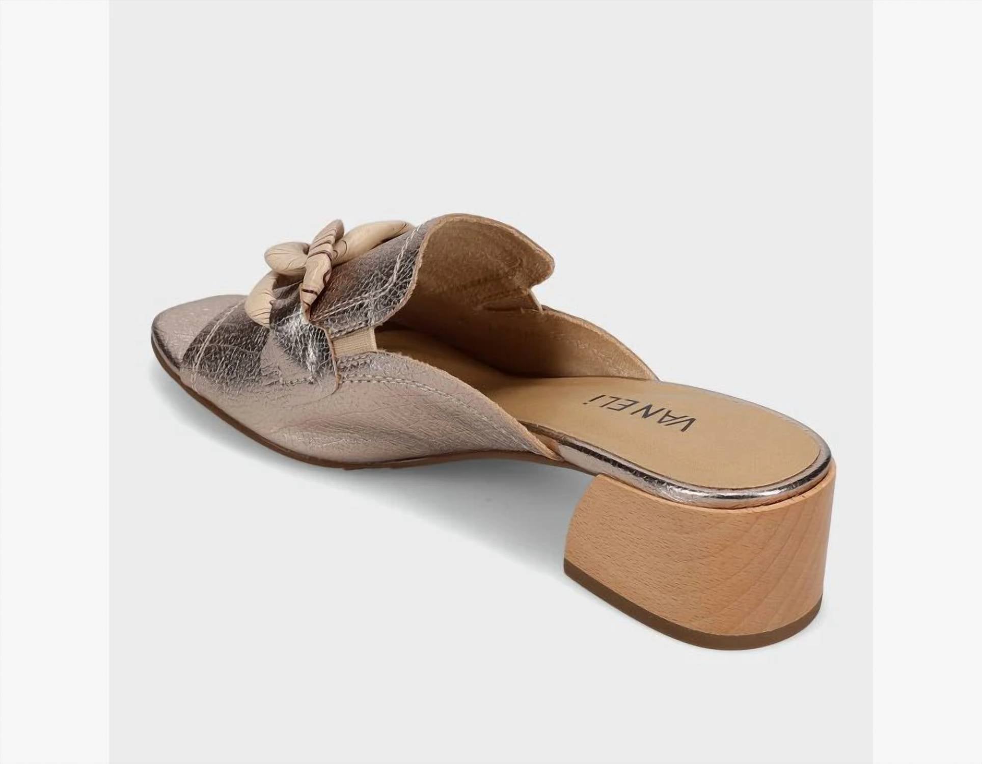 Vaneli - Women's Cannia Open-toe Leather Mules