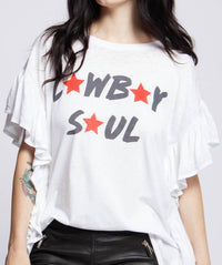Recycled Karma - Cowboy Soul Ruffle Tee