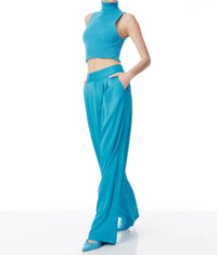 Alice + Olivia - Pleated Satin Pants