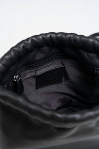 Indi & Cold - Women's Gathered Leather Bag