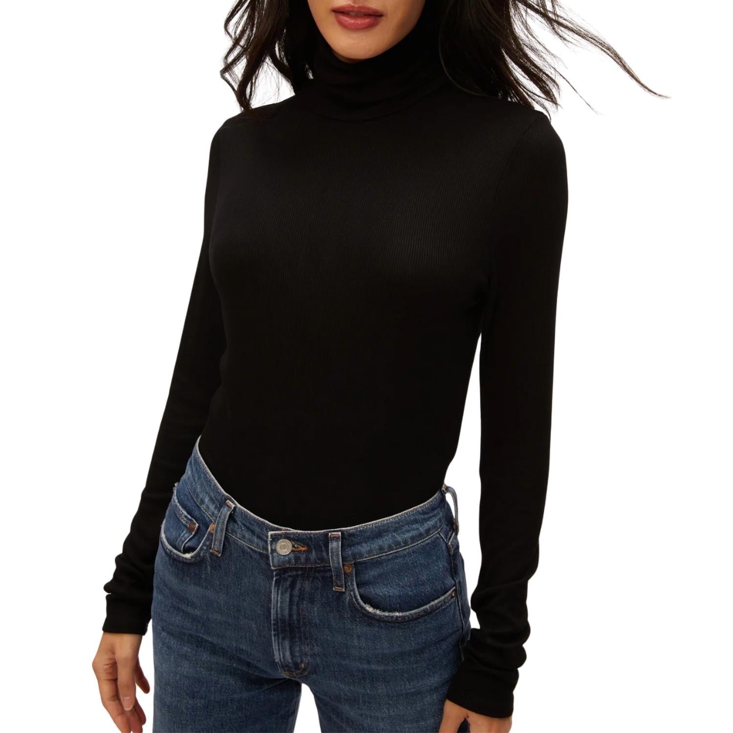 Michael Stars - Tara Crop Turtleneck Top