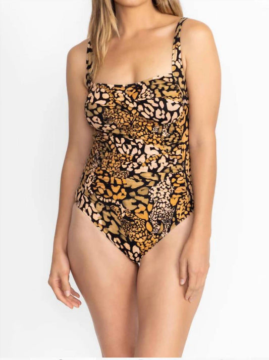 Johnny Was - Afeni Ruched One Piece Swimsuit