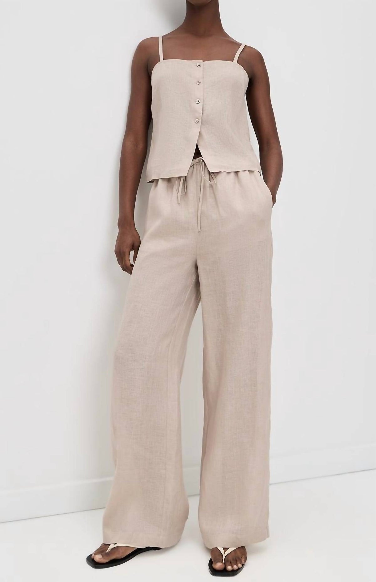 Frame - Linen Button Cami Top