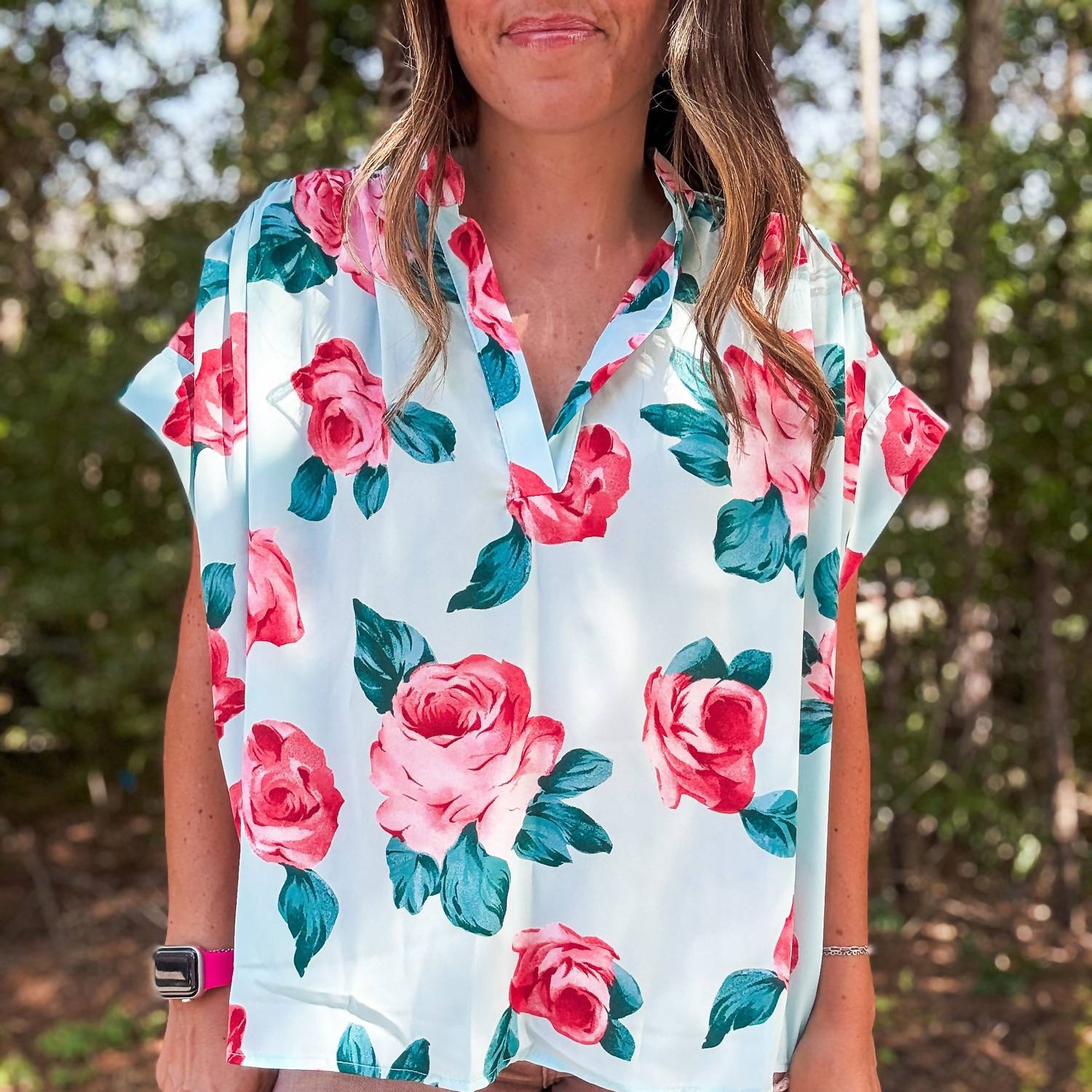 Adrienne - Rosey Posey Top