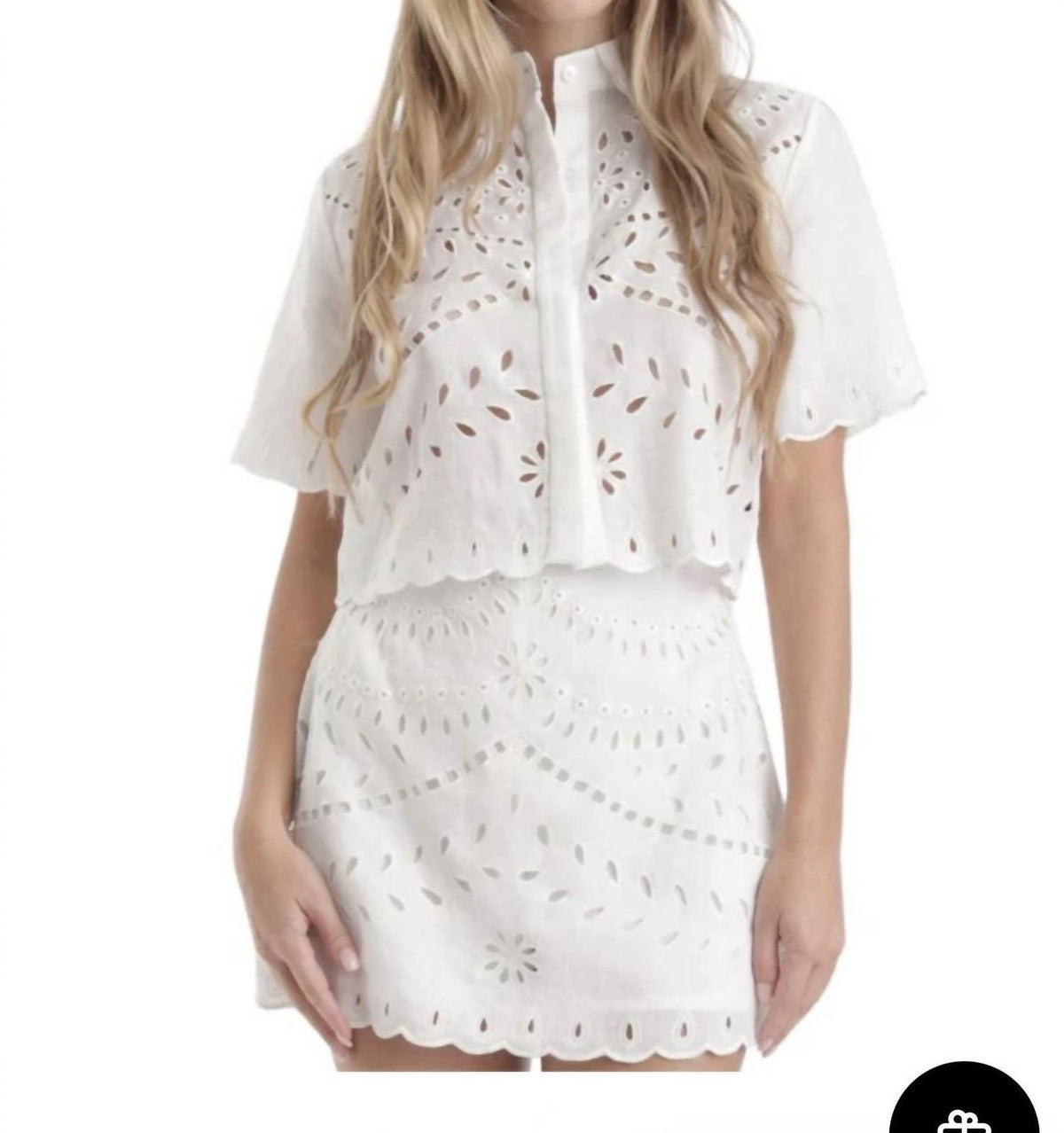 Karina Grimaldi - Elin Embroidered Top