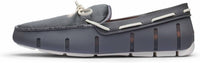 SWIMS Men's Braided Lace Loafer in basalt grey - men's loafer