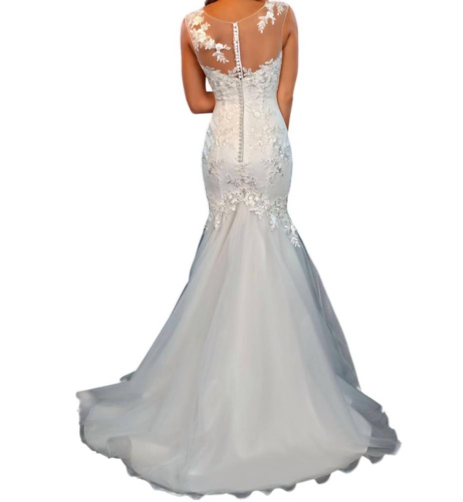 Karishma Creations - V Neck Bridal Fitted Maxi Dress