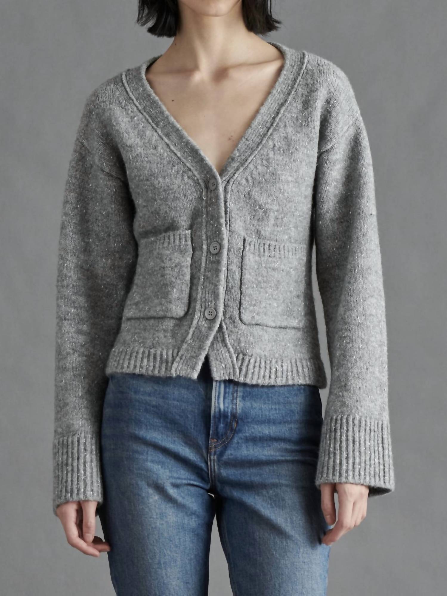 STEVE MADDEN SPARKLE SWEATER - women's cardigan