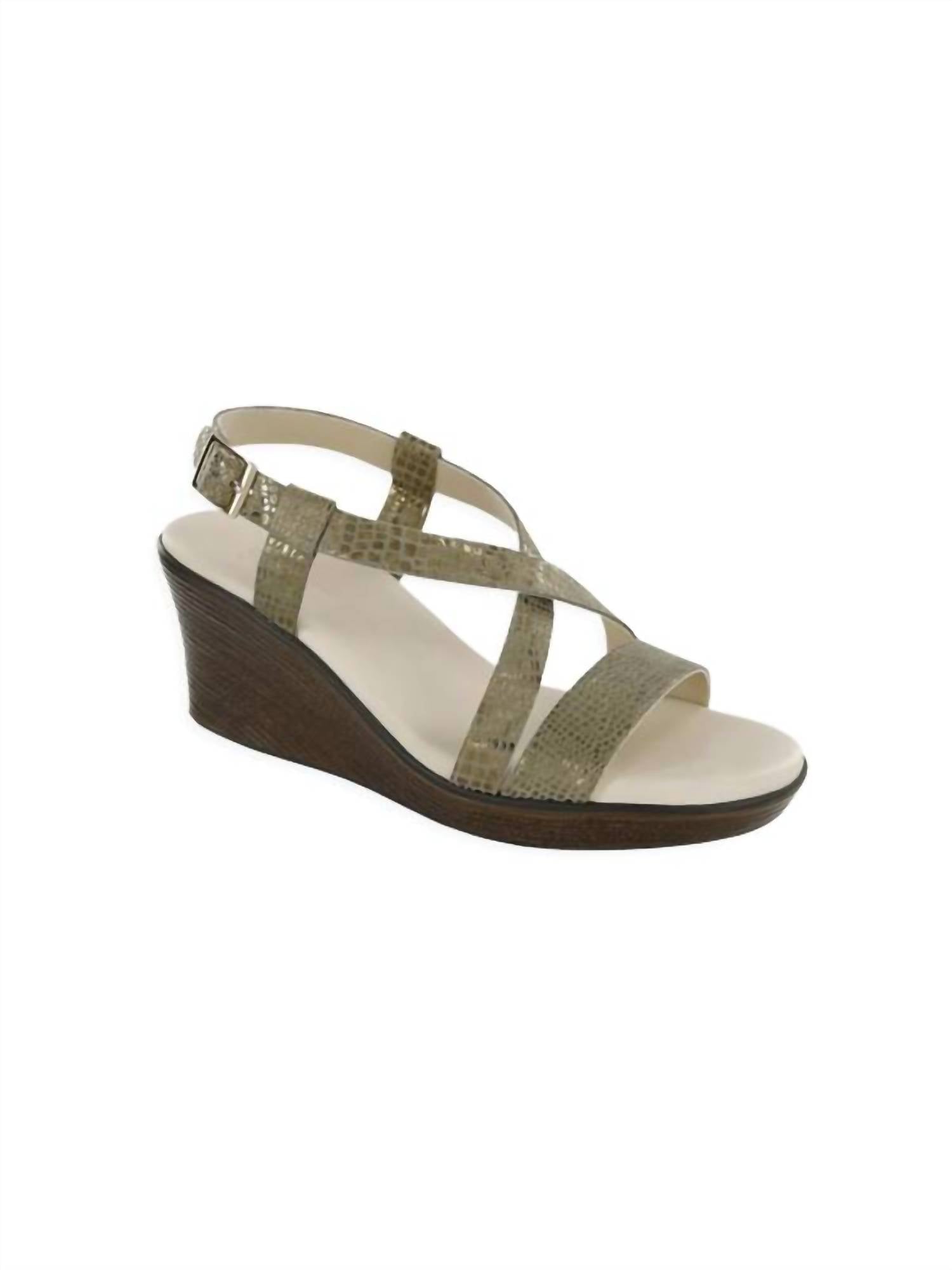 Sas - Women's Delight Wedge Heel Sandals - Wide