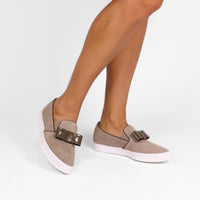 ALL BLACK Women's Tux Slip-on Sneakers in taupe - women's sneaker - view 8