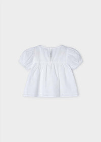 Mayoral - Girls' Floral Embroidered Peasant Blouse