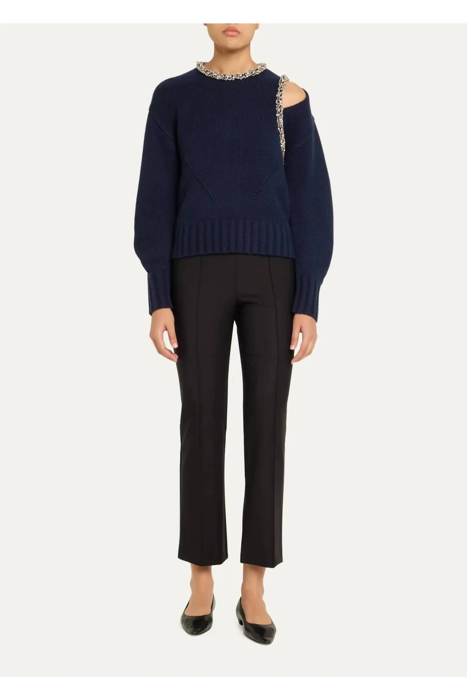 SIMKHAI Michelle Cropped Pants in black - women's pants