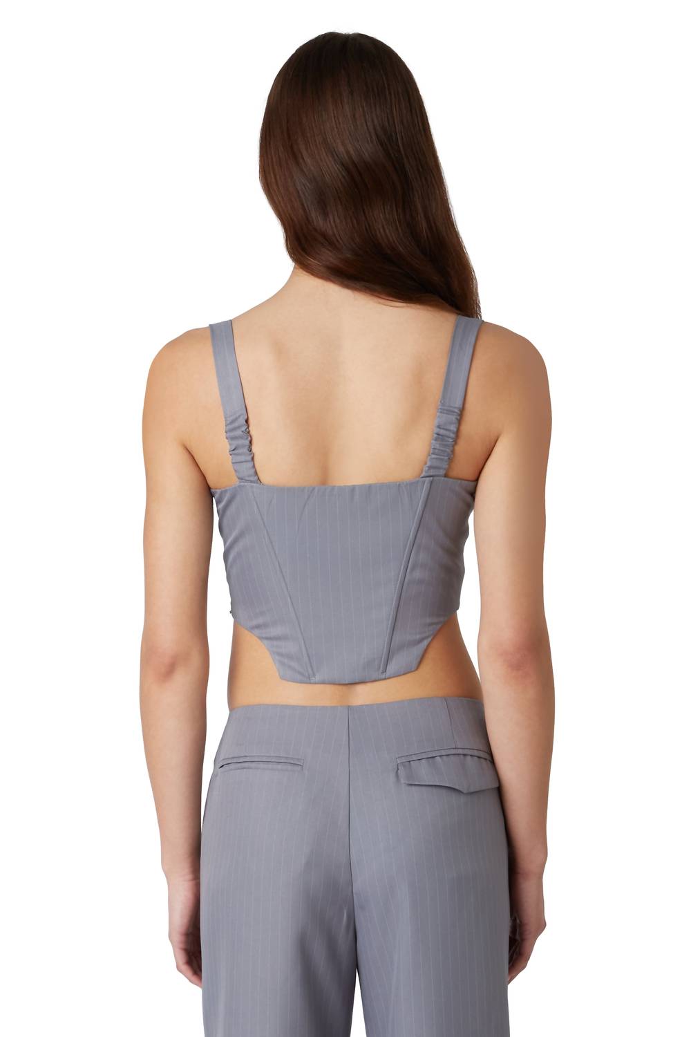 Nia - Noa Pin Stripe Corset Top