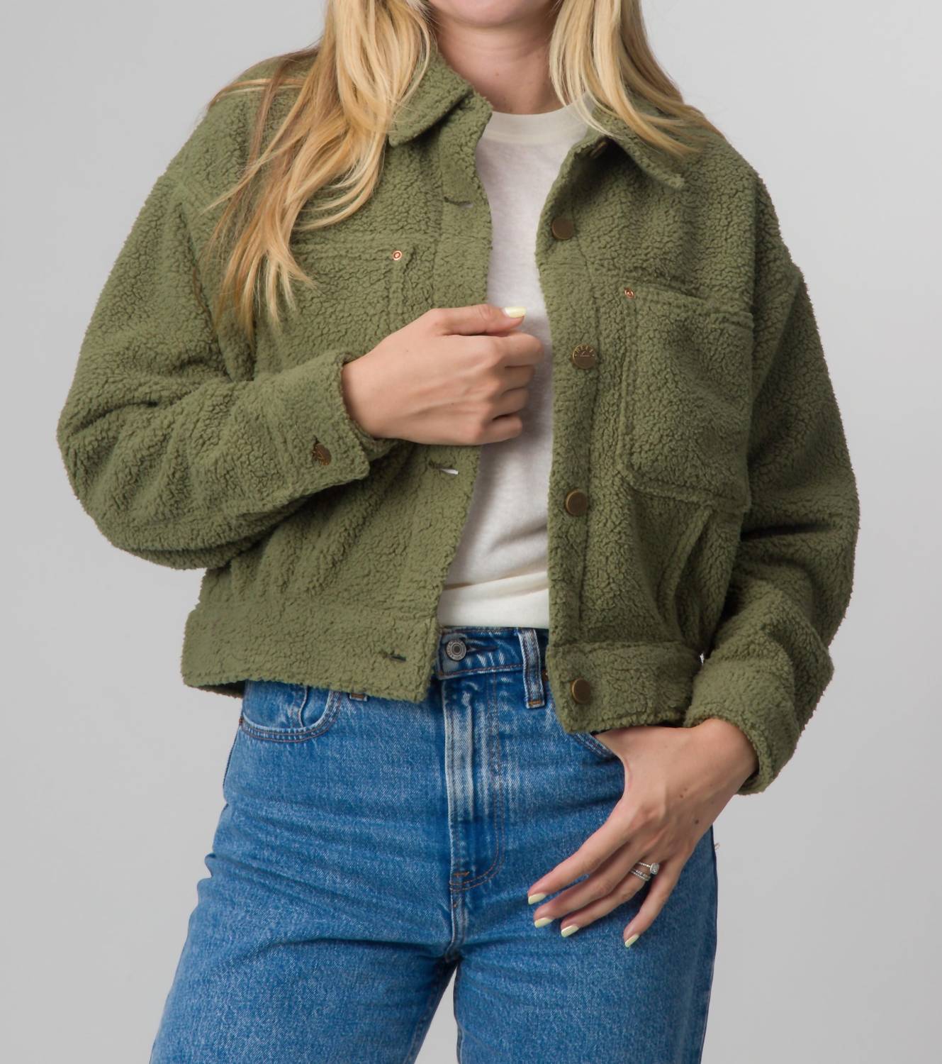 Reef - Sammie Sherpa Trucker Jacket