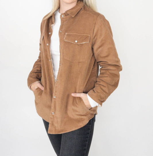 Bluivy - Corduroy Sherpa-lined Jacket