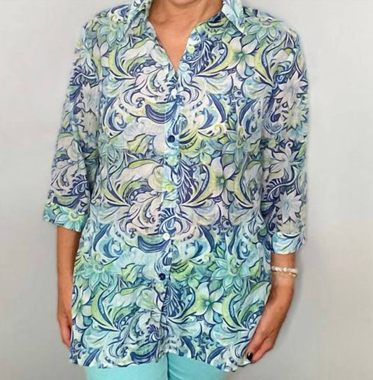 Ethyl - Lightweight Summer Print Top