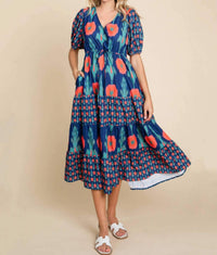 Jodifl - Floral Print Midi Dress