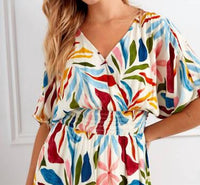 CHARLIE B Printed Dolman Sleeve Maxi Dress in solstice - women's dress - view 5
