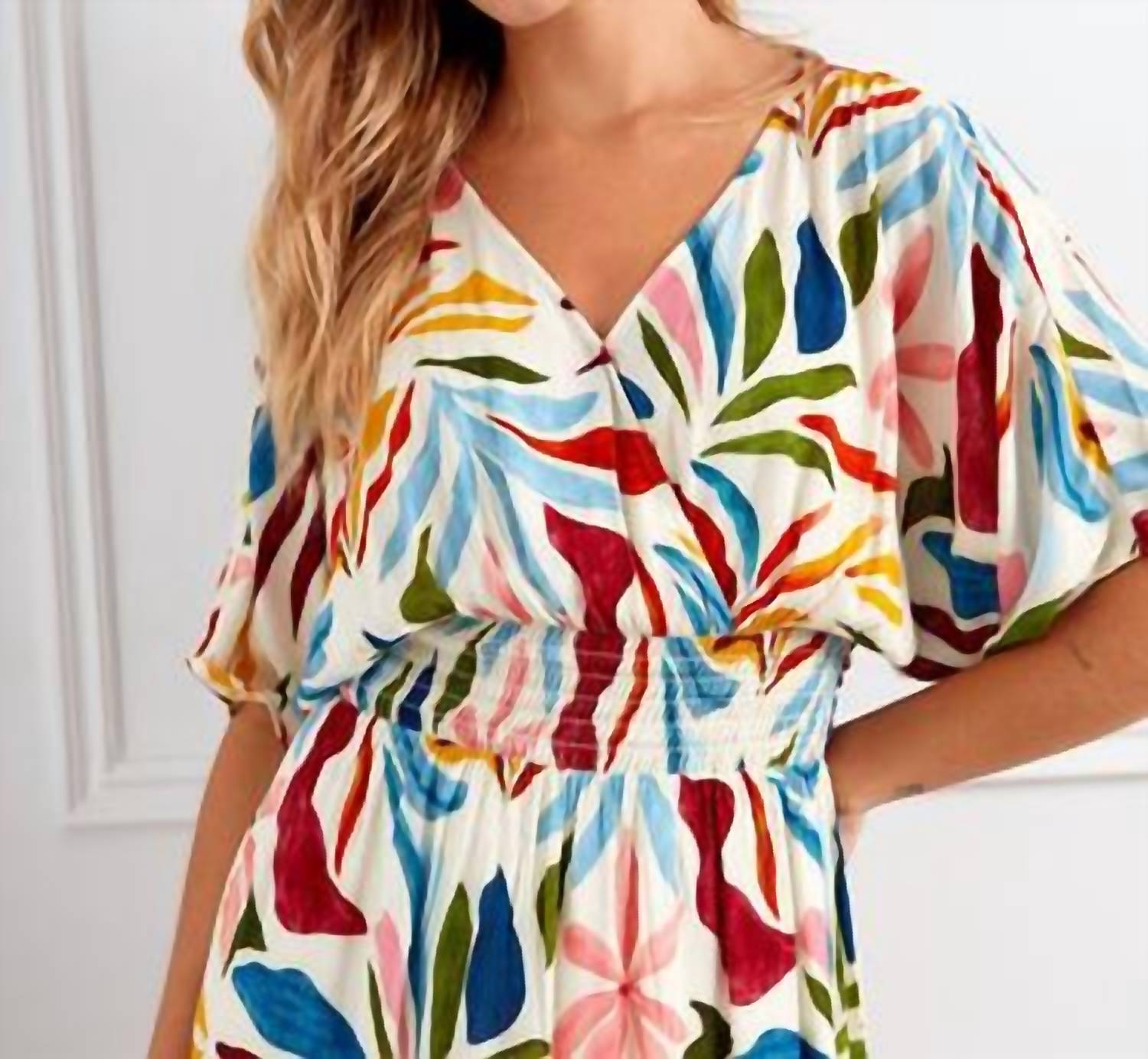 CHARLIE B Printed Dolman Sleeve Maxi Dress in solstice - women's dress - view 5