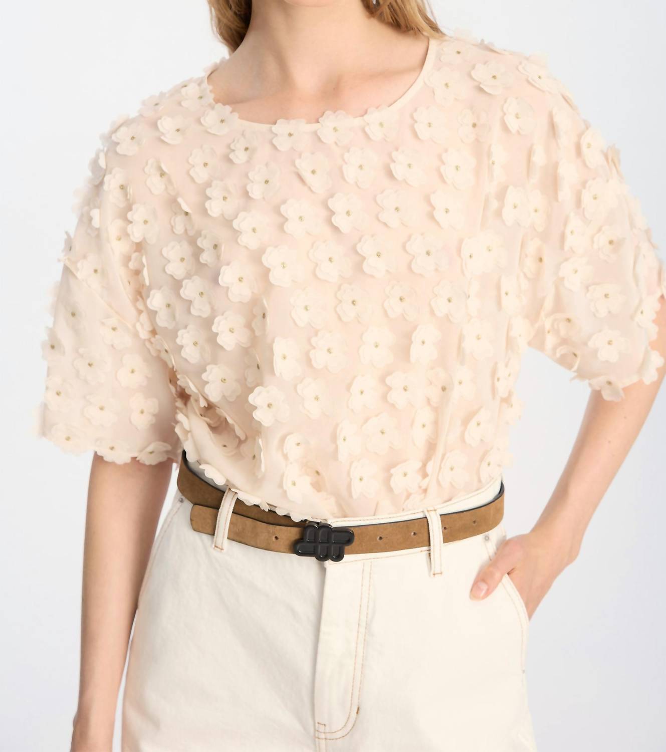 Munthe - Floral Appliqué Blouse