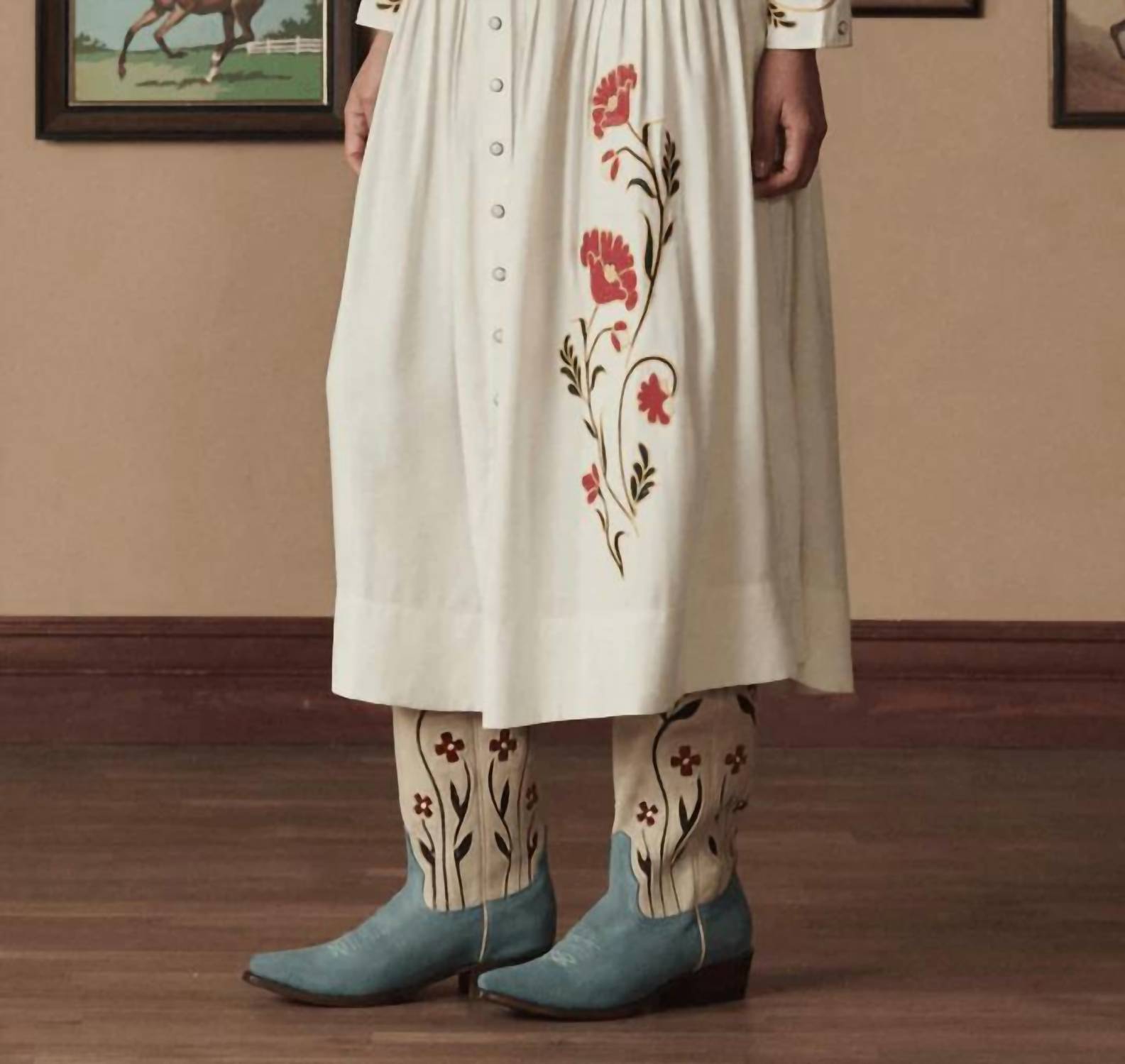 The Great. - Western Embroidered Highland Skirt
