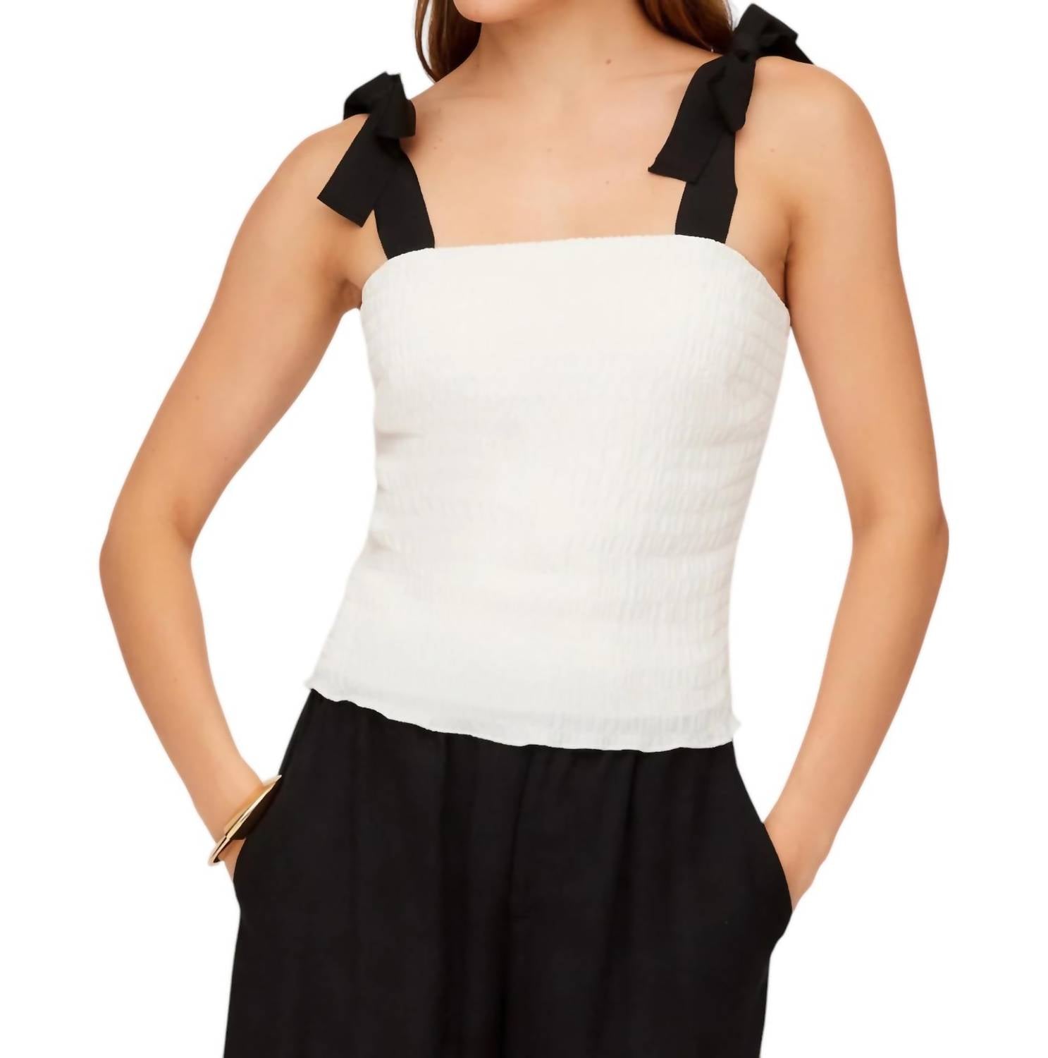 Fifteen Twenty - Annie Ribbon Tie Top