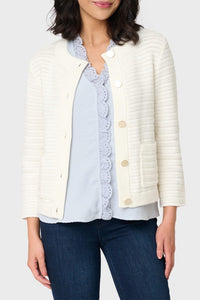 Sanctuary Button-down Knitted Jacket in chalk - women's jacket