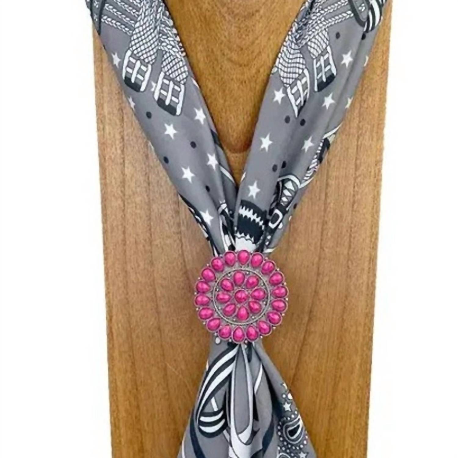 Western Elite Jewelry - Women's Stone Wild Rag Scarf Slide