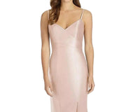 Alfred Sung - Satin Trumpet Sweetheart Neck Dress