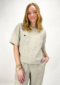 Dolcezza - Carla Back Button Top