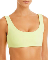 Jade Swim Round Edges Bikini Top in citrine terry - women's swimwear