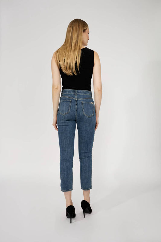 Frank Lyman - High-waisted Cropped Jeans