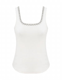 Zimmermann - Square Neck Embellished Tank