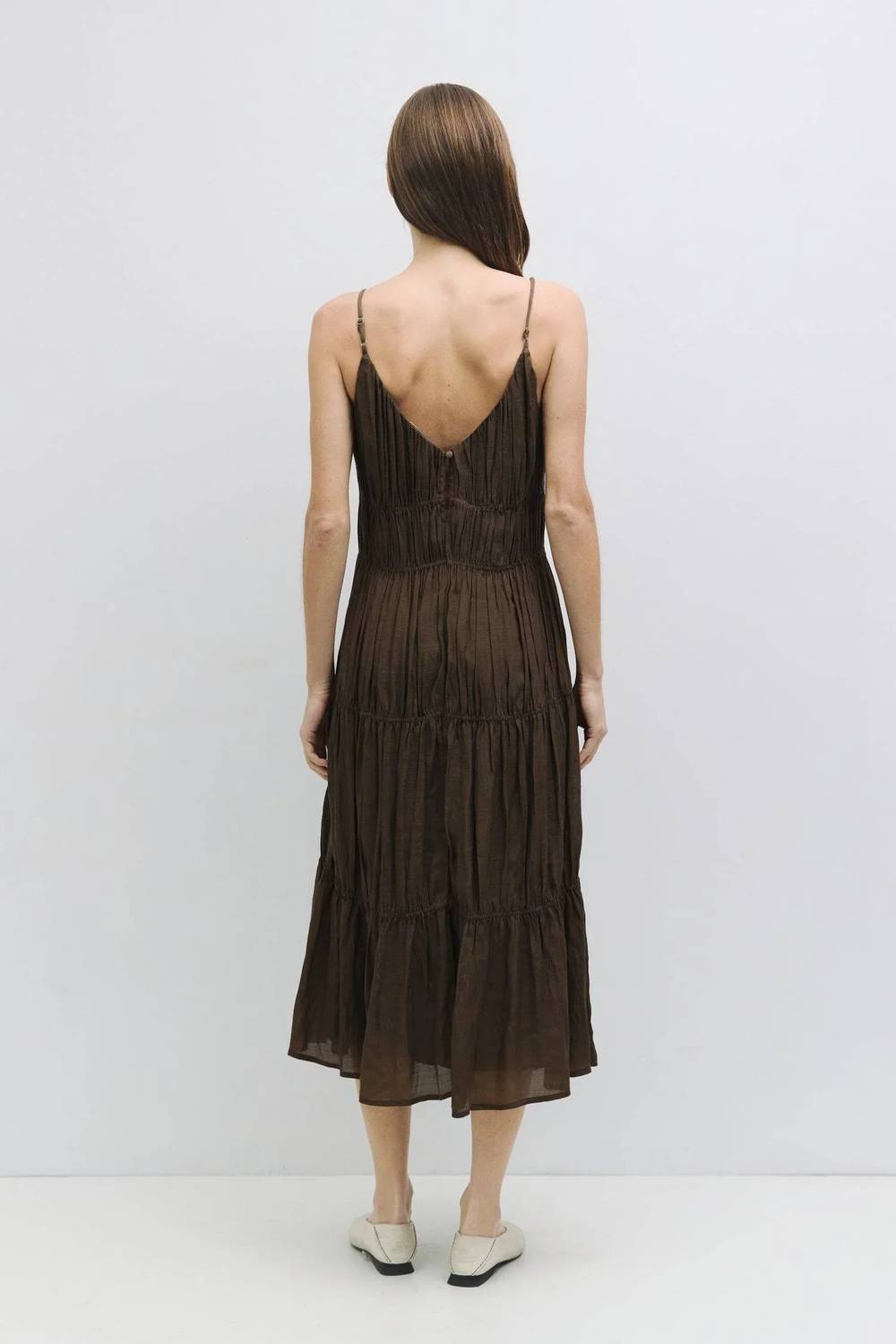 Mod Ref - Effortless Tiered Gathered Midi Dress