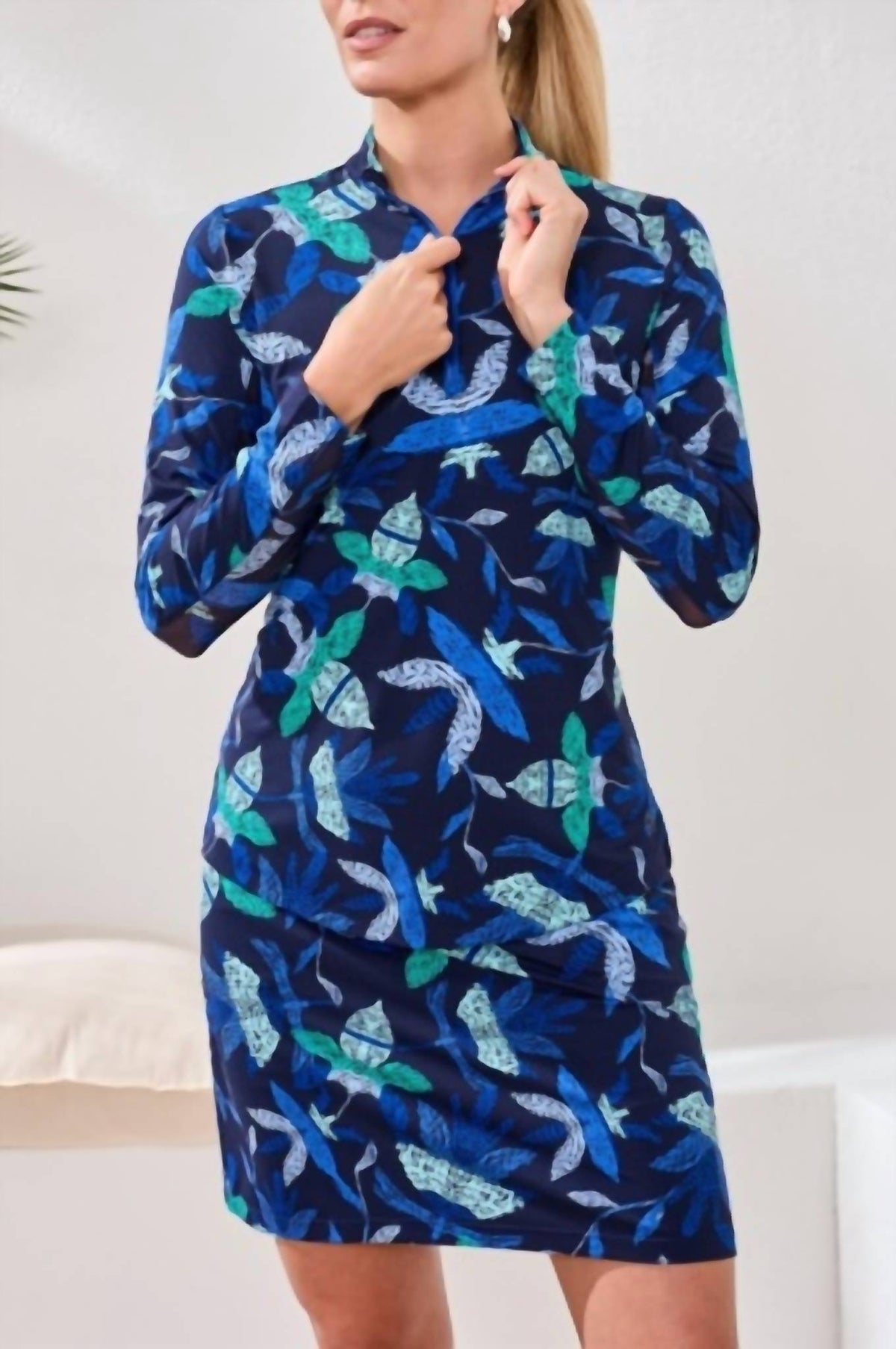 Tribal - High Performance Quarter-zip Long Sleeve Pullover