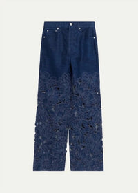 Simkhai - Betty Embroidered Straight Leg Jeans